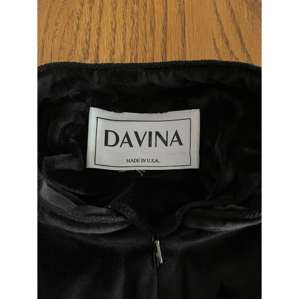 Rare Vintage Davina Black Velour Burnout Rose Floral  Pullover Housecoat Large - Picture 6 of 11